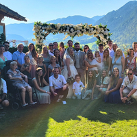 Gruppenfoto Hochzeit